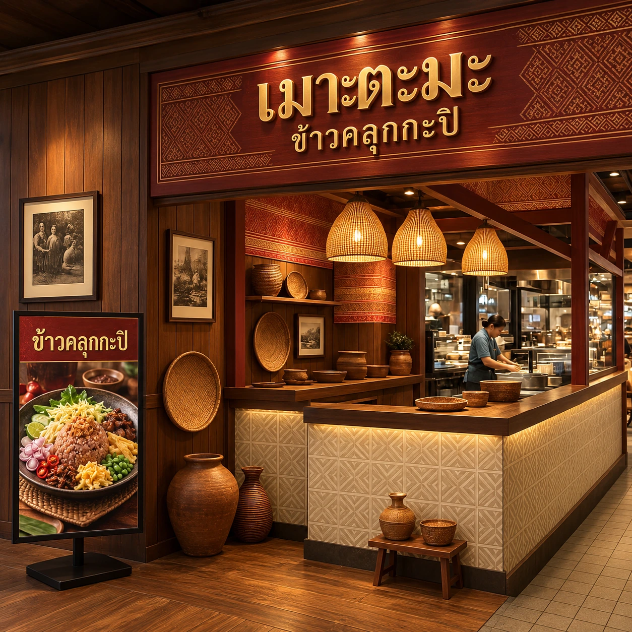บรรยากาศร้านเมาะตะมะ ภาพที่สอง